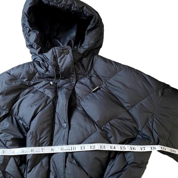 Columbia ICY Heights Belted Down Quilted Puffer Jacket in Black Women's Sz M - Picture 12 of 13